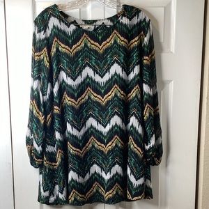 Est 1946 Women Green/ White Multicolor Shirt SZ 18/20